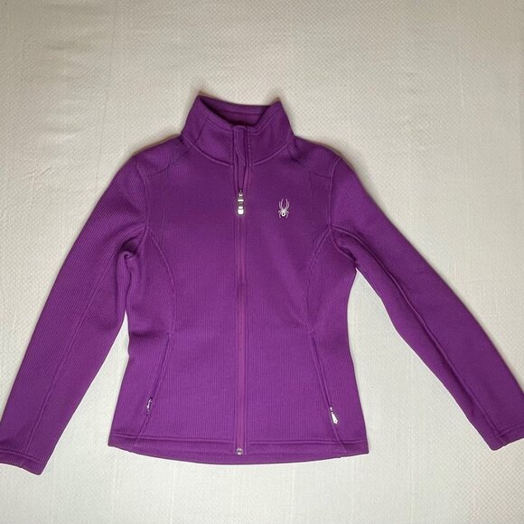 Spyder Purple Full-Zip Sweater Jacket – Size Medium - Picture 2 of 7